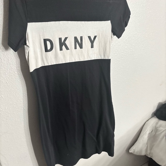 DKNY Monochrome Logo Dress - Picture 1 of 1